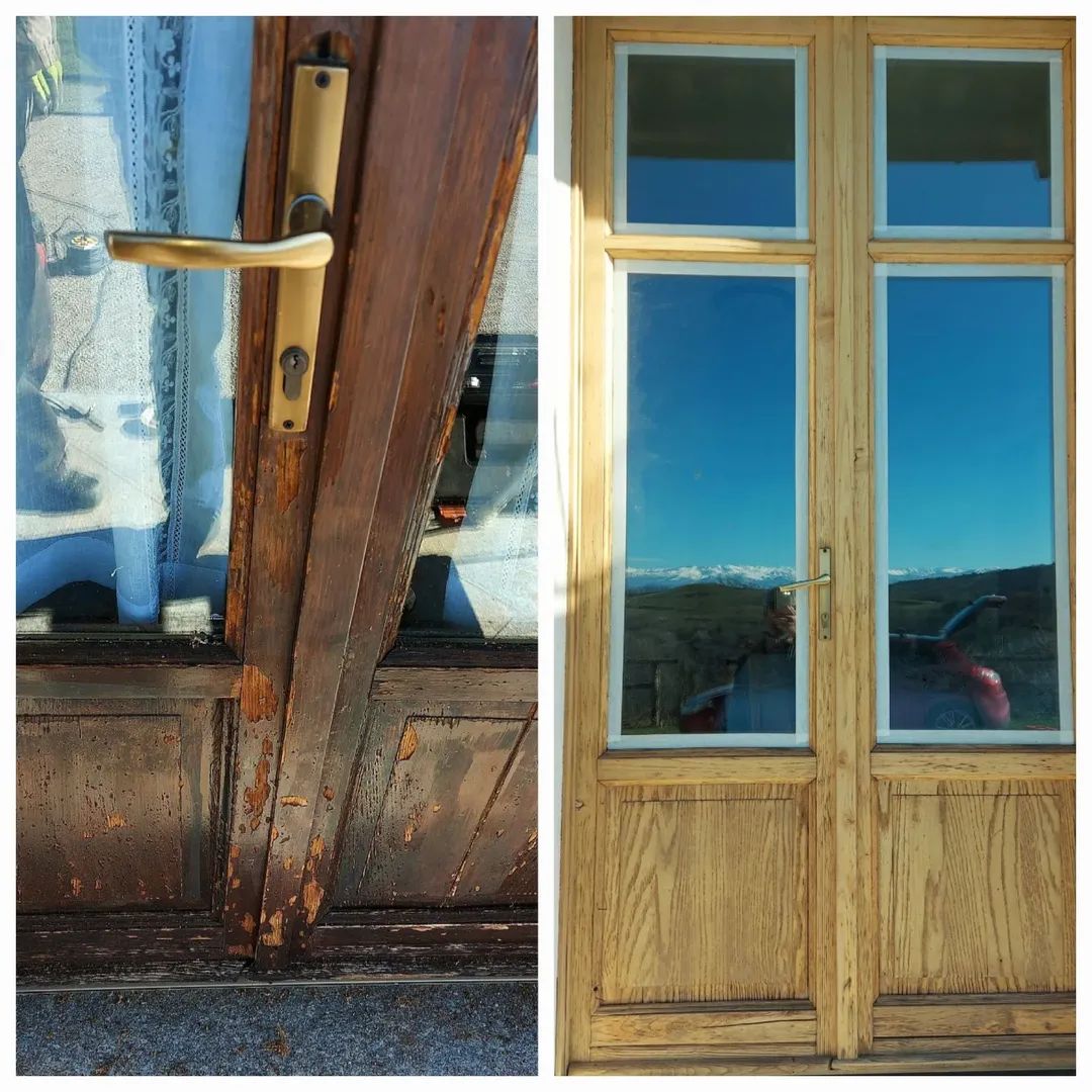Restauro serramenti in legno in loco – intervento 10